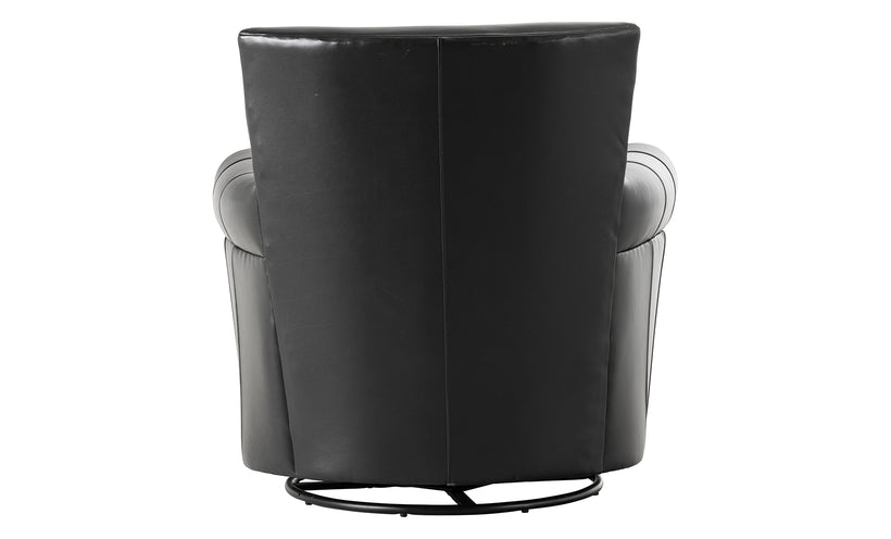 Phoebe Leather Swivel Glider Chair
